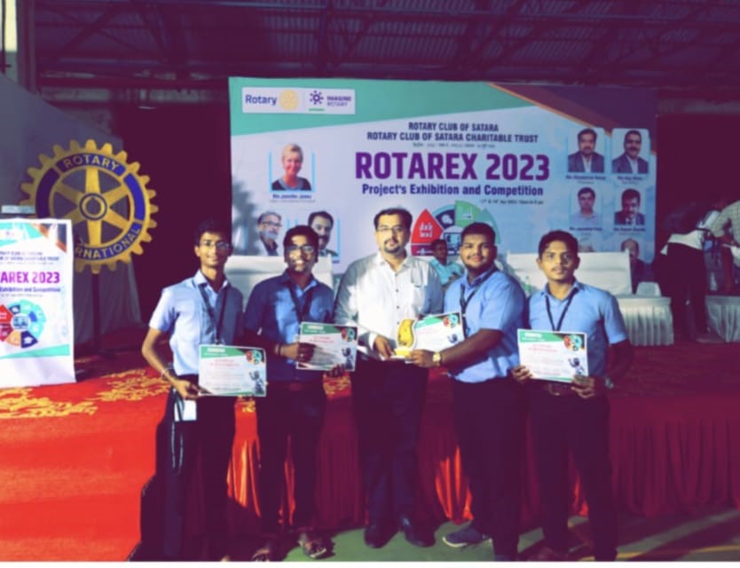 Project Competition winners at Rotary Club, Satara